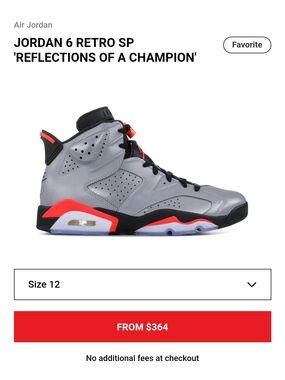 Air Jordan 6 Retro SP 'Reflections of a Champion' - Silver/Infrared/Black